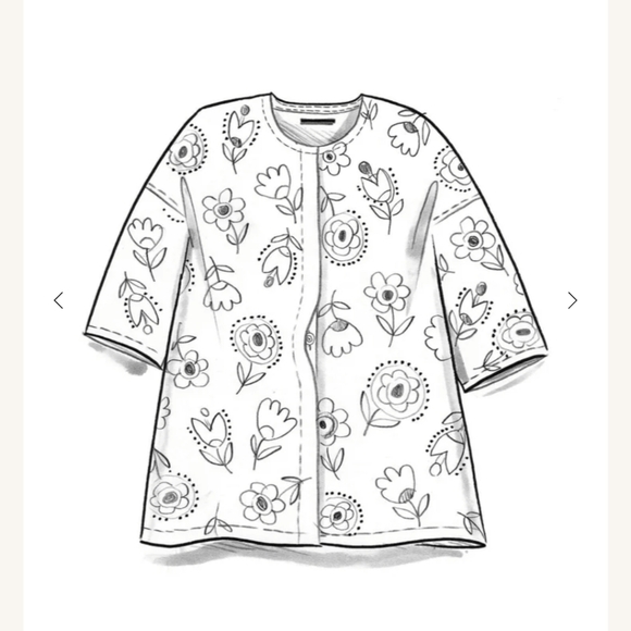 GUDRUN SJODEN KRISTINA layering Boho Orange Pink Festival Women’s Tunic Jacket - Picture 5 of 15